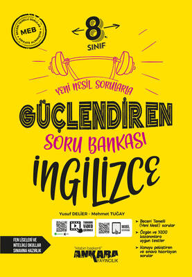 Ankara Yayıncılık 8.Sınıf LGS Paragraf Matematik Türkçe Fen İnkılap İngilizce Din Güçlendiren Soru Bankası 7′li Kitap Seti