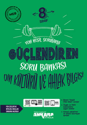 Ankara Yayıncılık 8. Sınıf Güçlendiren Din Kültürü ve Ahlak Bilgisi Soru Bankası