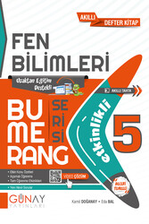 Günay Yayınları - Günay Yayınları 5. Sınıf Bumerang Fen Bilimleri Etkinlikli Kitap