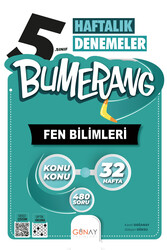 Günay Yayınları - Günay Yayınları 5. Sınıf Bumerang Haftalık Fen Bilimleri Denemeleri
