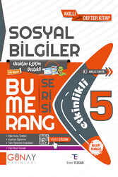 Günay Yayınları - Günay Yayınları 5. Sınıf Bumerang Sosyal Bilgiler Etkinlikli Kitap