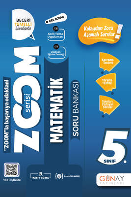 Günay Yayınları 5. Sınıf Zoom Serisi Matematik Soru Bankası
