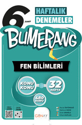 Günay Yayınları - Günay Yayınları 6. Sınıf Bumerang Haftalık Fen Bilimleri Denemeleri
