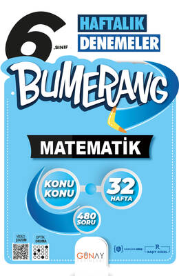 Günay Yayınları 6. Sınıf Bumerang Haftalık Matematik Denemeleri