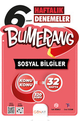 Günay Yayınları - Günay Yayınları 6. Sınıf Bumerang Haftalık Sosyal Bilgiler Denemeleri
