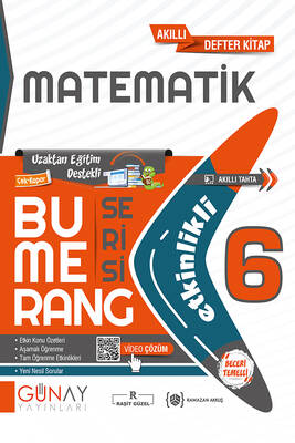 Günay Yayınları 6. Sınıf Bumerang Matematik Etkinlikli Kitap