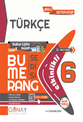 Günay Yayınları 6.Sınıf Bumerang Türkçe Etkinlikli Akıllı Kitap