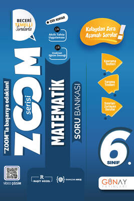 Günay Yayınları 6. Sınıf Zoom Serisi Matematik Soru Bankası