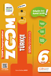 Günay Yayınları - Günay Yayınları 6. Sınıf Zoom Serisi Türkçe Soru Bankası