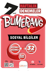 Günay Yayınları - Günay Yayınları 7. Sınıf Bumerang Haftalık Sosyal Bilgilisi Denemeleri