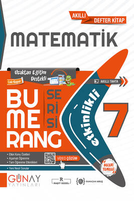 Günay Yayınları 7. Sınıf Bumerang Matematik Etkinlikli Kitap