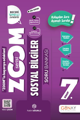 Günay Yayınları 7. Sınıf Zoom Serisi Sosyal Bilgiler Soru Bankası