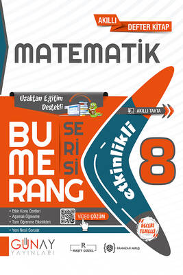 Günay Yayınları 8.Sınıf Bumerang Matematik Etkinlikli Kitap